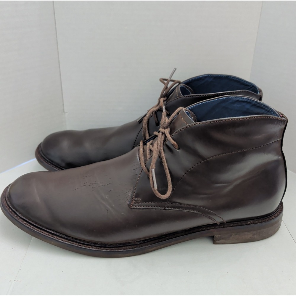 Mark Nason X Skechers Men's Sz 11 Brown Leather Chukka Lace-Up Boots Beatles - Picture 6 of 9